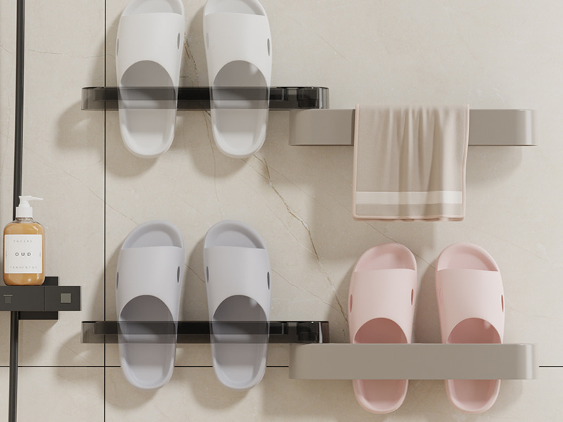 Wall Mounted Rotating Shoe Rack