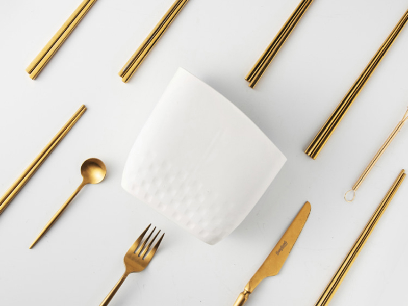 Checkered Pattern Chopstick Cage