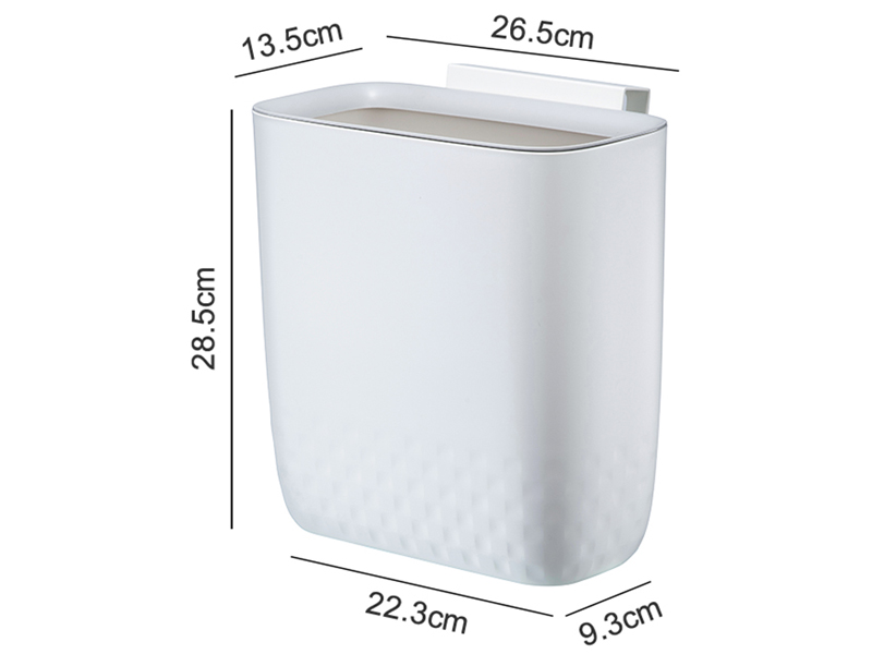 Checkered Kitchen Wall-Mounted Trash Can