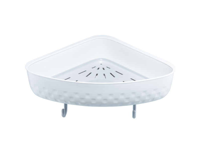 Checkered Wall-Mounted Bathroom Corner Shelf